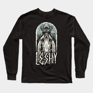 Forest Guardian Leshy Tee - Slavic Mythology Long Sleeve T-Shirt
